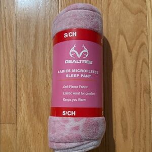 Realtree Ladies Pink Microfleece Sleep Pants